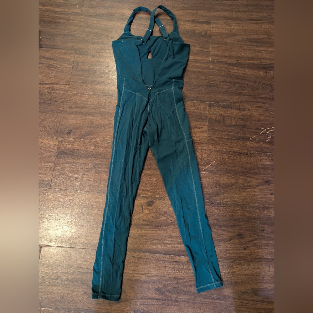 Popflex Women’s Teal Active Jumpsuit - Sleek Full-Length Workout One-Piece - Picture 8 of 11